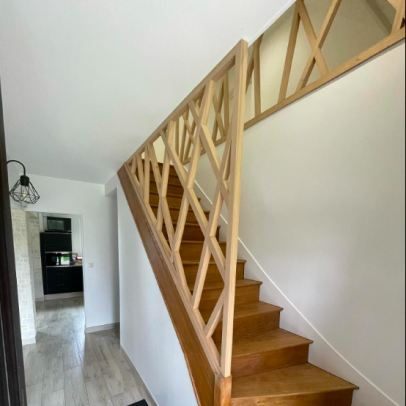 escalier sur mesure à Maulette près de Houdan dans les Yvelines 78